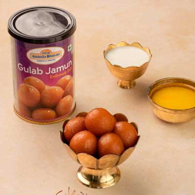"AAB jamoon [tin big] Sweet - 1kg - Click here to View more details about this Product
